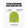 thumbnail image 2 of Gorro Carhartt de Punto con Puño para Hombre Brite Lime Talla Única, 2 of 6