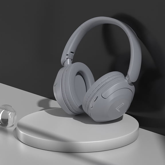 Noise Cancelling Headphones, Hwkond Bluetooth Headset With Microphone Wireless Headset With Mic Bluetooth 5.3 Headset 10 Hrs Working Time Noise Cancelling Bluetooth Headset,Gray