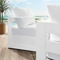 thumbnail image 7 of Modway Tahoe Fabric & Aluminum Outdoor Armchair in White (Set of 2), 7 of 7