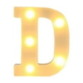 thumbnail image 2 of EARKITY Alphabet LED Letter Lights Light Up White Plastic Letters Standing Hanging A-M &, 2 of 3