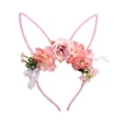 thumbnail image 3 of Msgweeeg Headbands Easter Decorations Easter Wreath Headband Bunny Ear Headband forest Style Floral Headband Artificial Flower Hair Accessory., 3 of 7