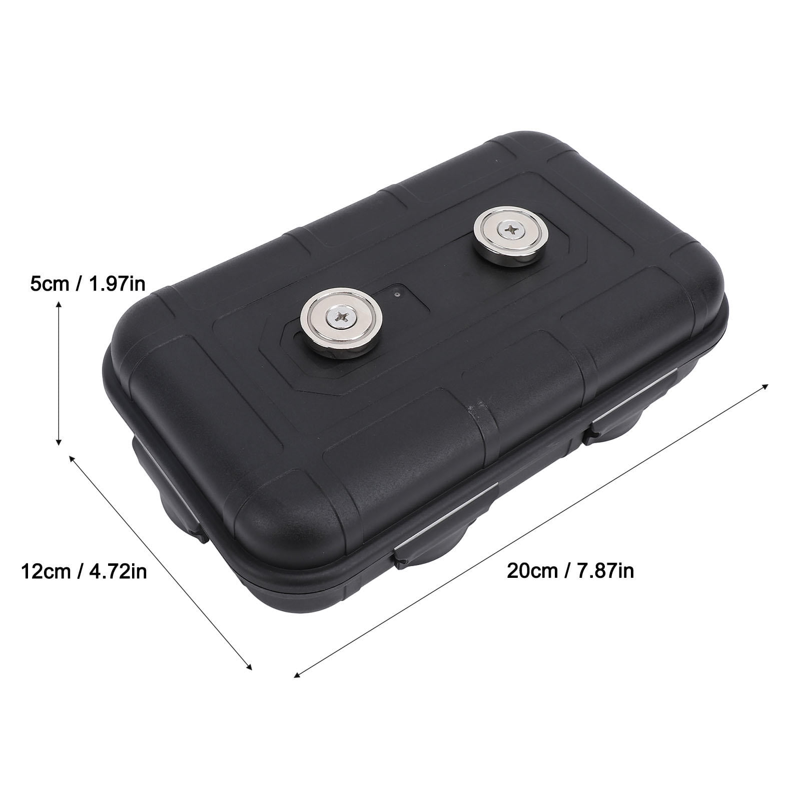 Yajisi Weatherproof Magnetic Key Box – 20x12x5cm Under‑Vehicle Storage for Keys, USB, Cash, Watch, and More