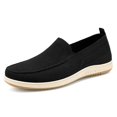 thumbnail image 5 of NOKIO Men's Knit L𝗈afers Laceless S𝗅ip On Flat Mules Shoes Fashion So𝗅id Color Sport Shoes Lightweight Breathable Casual Sneakers Wide Width Closed Toe Walking Shoes, 5 of 9
