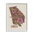 thumbnail image 3 of Stupell Industries Intricate Georgia State Bird & Flower Detailed Floral Design Graphic Art White Framed Art Print Wall Art, Design by Valentina Harper, 3 of 5