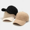 thumbnail image 7 of NANAHuang Winter Sherpa Baseball Cap for Women Warm Lamb Wool Baseball Cap for Travel Outdoor 2024, 7 of 7