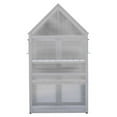 thumbnail image 5 of Mini Greenhouse Kit, Outdoor Plant Stand, Tiered Plant Stand with Adjustable Shelving, Roof Panels and Wall Brackets, Removable Patio Accessories Indoor Greenhouse for Patio Balcony Garden Backyard, 5 of 7