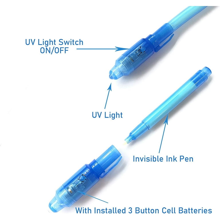 Invisible Ink Pen with UV Led Light - LPFZ479 - IdeaStage Promotional  Products