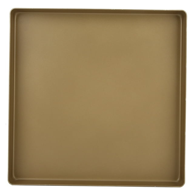 Cookie Backing Trays, 28x28x3cm Gold Aluminum Alloy Square Shape Non Stick Baking Tray Bread Pizza Tray Baking Tool
