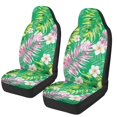 thumbnail image 6 of XYZCANDO Set of 2 Car Seat Covers for Auto Interior Automotive Accessories Waterproof Interior Accessories, Van SUV Vehicle Car Front Seat Covers, Tropical Garden Blooms, 6 of 7