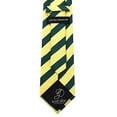 thumbnail image 5 of Scott Allan Collection Green and Yellow Necktie | Standard Size 3.3" Adult Tie, 5 of 5