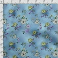 thumbnail image 5 of Soimoi Floral Printed, Japan Crepe SatinFabric, by The Yard 54 Inch Wide, Decorative Sewing Fabric for Dresses Kimonos Gowns, Blue, 5 of 5