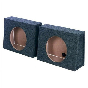 10 in. Twin Wedge Series 1-Hole Forward-Firing Sealed MDF Subwoofer Boxes