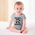 thumbnail image 2 of Chunky Monkey - Baby Clothes - Funny Newborn Bodysuit Outfits for Boys And Girls Gray-style-1 6months, 2 of 7