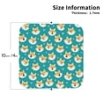 thumbnail image 3 of Disketp Cute Shiba1 Funny Coasters,4 Pcs Leather Coasters With Holder, Perfect Housewarming Hostess Gifts,Protect Furniture From Water Marks Scratch And Damage, 3 of 9