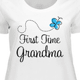 thumbnail image 4 of Inktastic First Time Grandma Butterfly Women's Plus Size T-Shirt, 4 of 5