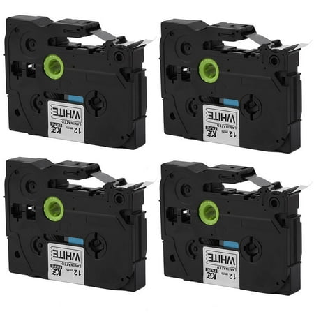 4Pcs 12mm Label Tape For Brother P-TOUCH TZ-231 TZe-231 Black on White 26.2ft 4Pcs 12mm Label Tape For Brother P-TOUCH TZ-231 TZe-231 Black on White 26.2ft