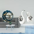 thumbnail image 2 of CarpNettore Figurine Craft Knick Knack Resin Swan Figurines for House Decorations Bookshelf Living Room Indoor Desk Table Centerpiece Book Shelf Housewarming Gift, 2 of 8