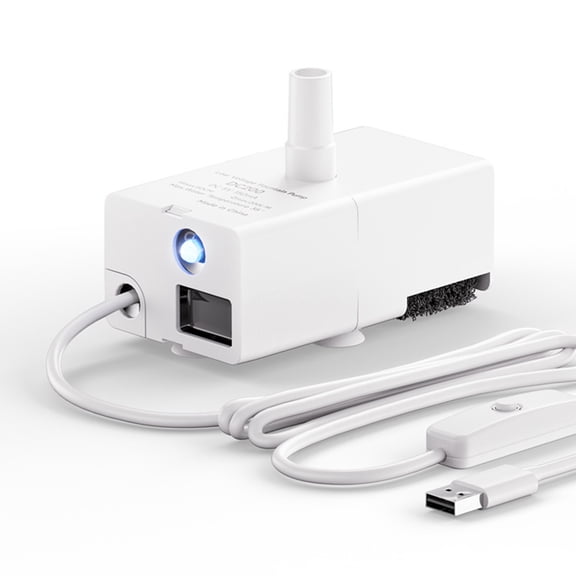 Pet Water Fountain Replacement Pump, Compatible with 50oz & 95oz Cat/Dog Fountains, Ultra Quiet, USB-Powered, Long-Lasting, Easy to Clean