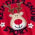 thumbnail image 3 of Baozhu Toddler Kids Christmas Sweater Knit Pullover Long Sleeve Crewneck Reindeer Print Sweatshirts Boys Girls Xmas Sweater 2-9 Years, 3 of 7