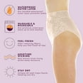 thumbnail image 6 of Wearever Women's Lovely Lace Incontinence Underwear, Regular Absorbency Bladder Control Panties, Reusable Single Pair, 6 of 12