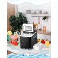 thumbnail image 4 of ARLIME Countertop Ice Maker Machine, Ready in 8 Mins, 26Lbs/24H, Self-Cleaning Electric Ice Making Machine with Scoop and Basket for Home, Office, Party, Bar (Green), 4 of 16