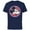 Navy, variant on Disney Mickey Mouse Red White and Blue Retro Americana - Short Sleeve Cotton T-Shirt for Adults - Customized-Athletic Heather