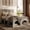 Light Gray, variant on Christopher Knight Home Pet-Friendly Platform Bed with Nook, Upholstered Headboard, Full Size, Beige