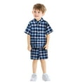 thumbnail image 3 of Toddler Girls Short Sleeve Solid Tops And Shorts 2PCS Outfits Clothes Set For Children Clothes, 3 of 5