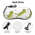 Sigee Hunting Frog for Soft Eyeglass Cases for Women and Men Zipper