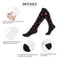 thumbnail image 5 of Rateoe Poker Creative Symbols Compression Socks for Women and Men 20-30mmHg-Circulation Support Socks Knee High Nurse Pregnant Running Medical and Travel Athletic, 5 of 7