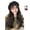 Style 1, variant on Long Wavy Hair Wigs Hat Beret Caps Adjustable Synthetic Fiber Hair Headgear Hat