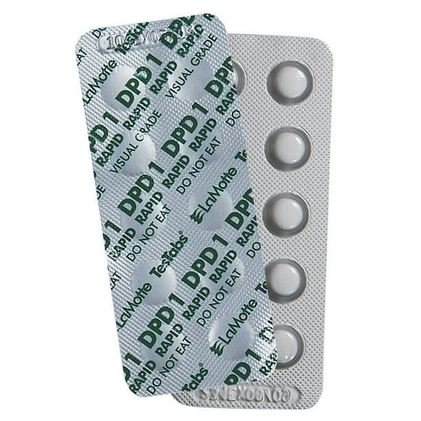 LaMotte 6999A TesTabs Cloro DPD #1 RAPID de grado visual 100 u.