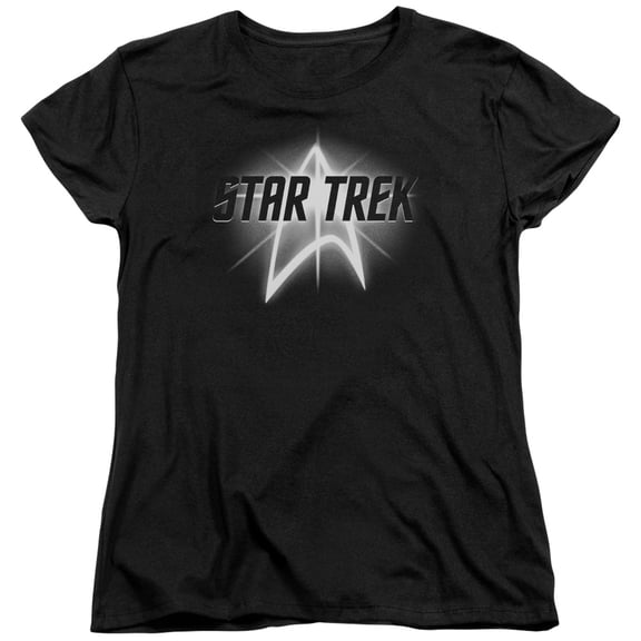 Star Trek Glow Logo Women's T-Shirt Black