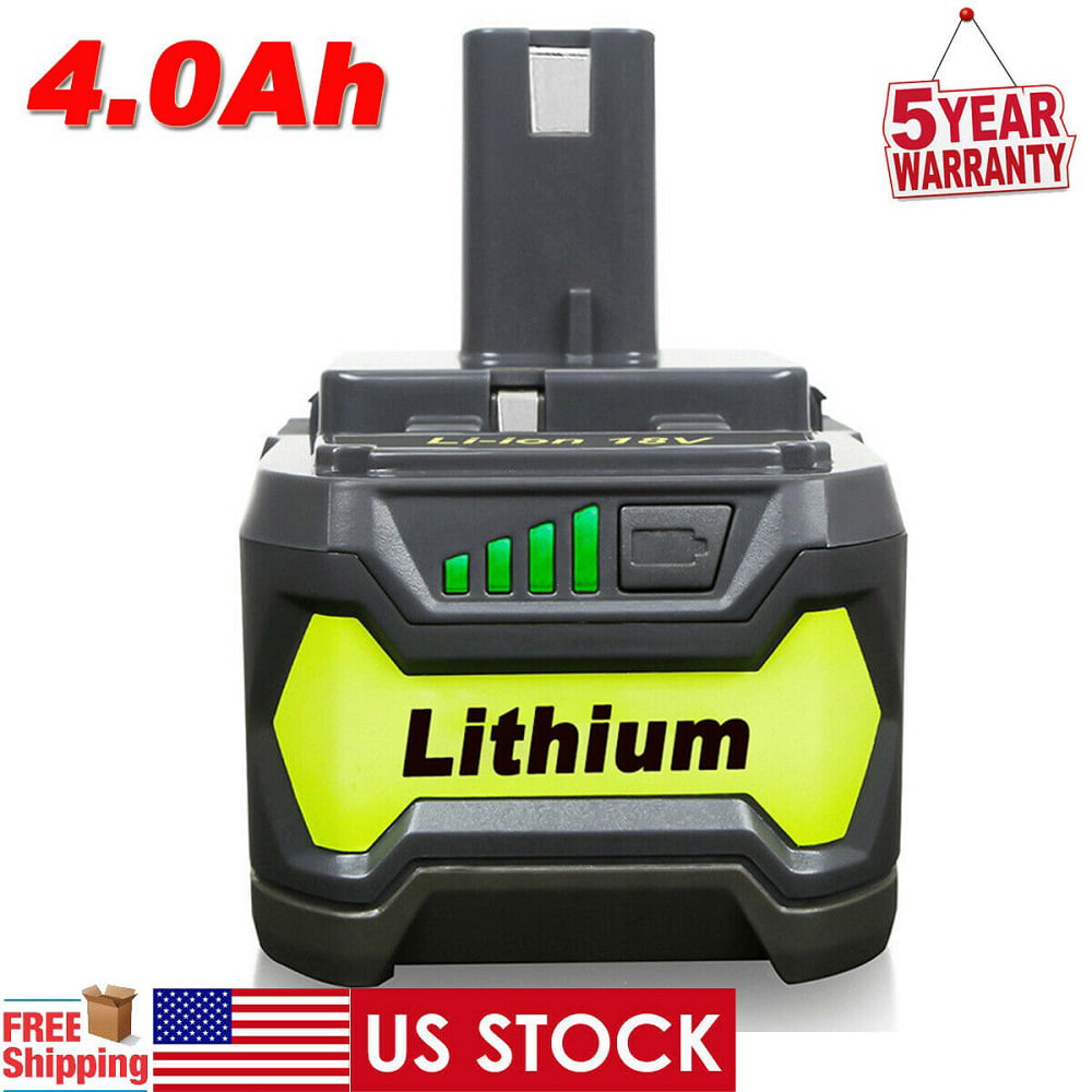Plus High Capacity Battery Li-ion/NiMH 2.5-6.0Ah 18 Volt For Ryobi P108 18V One 