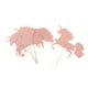 thumbnail image 4 of Adornos para tarta de cupcakes de papel brillante Macarena Unicornio Rosa claro, 4 of 8
