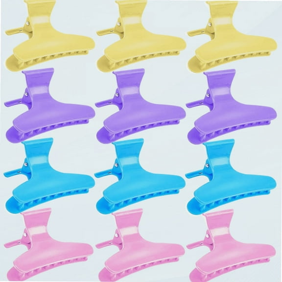 12 Pieces Butterfly Hair Clips Hair Claw Clamps Set for Hair Salon Cutting, Styling, Hair styling Hair Accessories for Women
