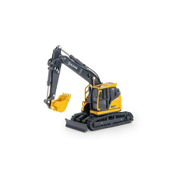 TOMY John Deere 1/50 Scale 145 P-Tier Excavator – Die-Cast Construction Vehicle with Working Boom Arm, Pivoting Bucket, Rotating Body & Rolling Tracks – Collectible Model for Ages 14 