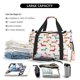 thumbnail image 5 of Fotbe Dachshund Dog Puppy Bolsa de Viaje con Estampado, Bolsa de Fin de Semana para Mujer con Compartimento para Zapatos, Bolsa de Gimnasio con Bolsillo Húmedo, 5 of 7