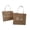 Brown, variant on Jute Tote Bag Bride Tote Bag Beach Wedding Shopping Bag Bridesmaid Gift Reusable Grocery Bag