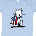 thumbnail image 4 of Inktastic US Flag Westie Boys or Girls Baby Bodysuit, 4 of 5