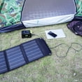 thumbnail image 3 of MARBERO Panel solar portátil Cargador de panel solar de 30 W Panel solar plegable QC3.0 Salida USB y CC Compatible con teléfonos celulares Ipad Laptop IPX4 Impermeable para viajes de camping Senderism, 3 of 5