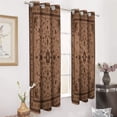 thumbnail image 3 of Bohemia Blackout Curtains Window Drapes Room Darkening Thermal Insulated Grommets Blackout Curtains, for Living, Dining, Bedroom,2 Panels, 3 of 6