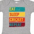 thumbnail image 4 of Inktastic Cricket Sports Eat Sleep Cricket Repeat Boys or Girls Baby Bodysuit, 4 of 5