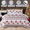 thumbnail image 3 of Christmas Bedspread Set for Queen Beds Holiday Decor - Includes Bedspread and Shams, 3 of 8