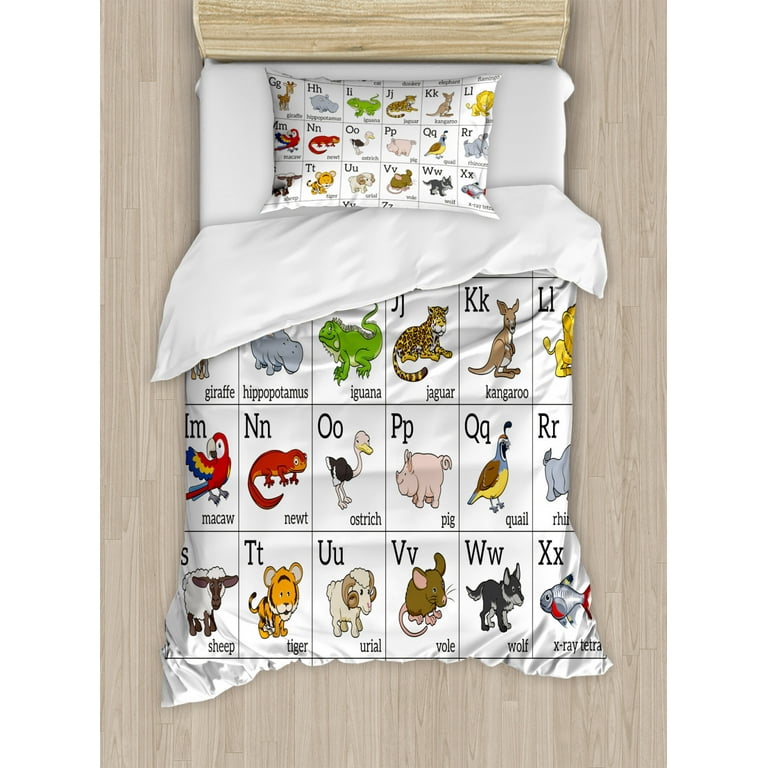 Alphabet bedding outlet twin