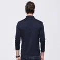 thumbnail image 4 of Polos para hombre, sudaderas formales de corte entallado para negocios, jersey de manga larga, ropa de calle ajustada con citas, oferta Y2k Luxury 2024 Xl, 4 of 4