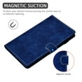 thumbnail image 4 of Smart Case for Samsung Galaxy Tab A8 10.5 inch 2022 SM-X200/X205/X207,Dteck Magnetic Premium PU Leather Card Slot Wallet Kickstand Cover with Pen Holder for Galaxy Tab A8 10.5'' 2022,Blue, 4 of 6