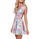 thumbnail image 4 of Txlixc Minivestido de mujer sin mangas con cuello en V estampado Outback Summer Club Party dress Txlixc moda, 4 of 9