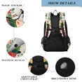 thumbnail image 4 of FORMRS Unisex School Backpack 17" Student Travel Bag with Laptop Compartment, Colorful Flowers Pattern, 4 of 7