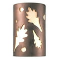 thumbnail image 1 of Justice Design Ambiance CER-5460W Small Oak Leaves Closed Top Outdoor Wall Sconce, 1 of 7